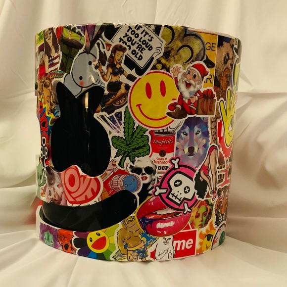 MARSHMELLO -CUSTOM MADE GRAFFITI MARSHMELLO HELMET - Picture 10 of 10